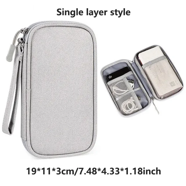 Meerlagige Digitale Accessoire Opbergtas Stofdichte Voeding Harde Schijf Beschermhoes Power Bank Datakabel Opbergtas