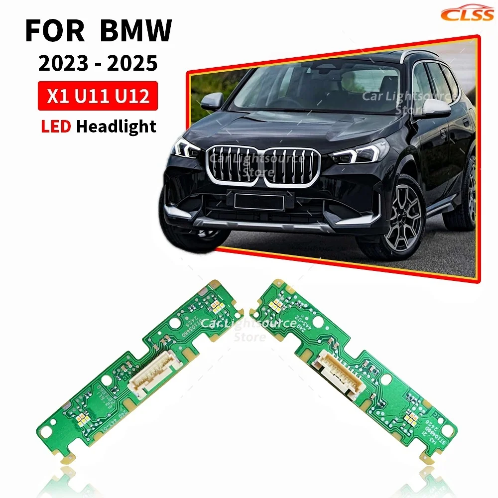 

For BMW X1 U11 U12 2023-2025 LED Headlight Daytime Running Lights 63115A64445 63115A64446 Angel Eyes DRL LED Boards White Light