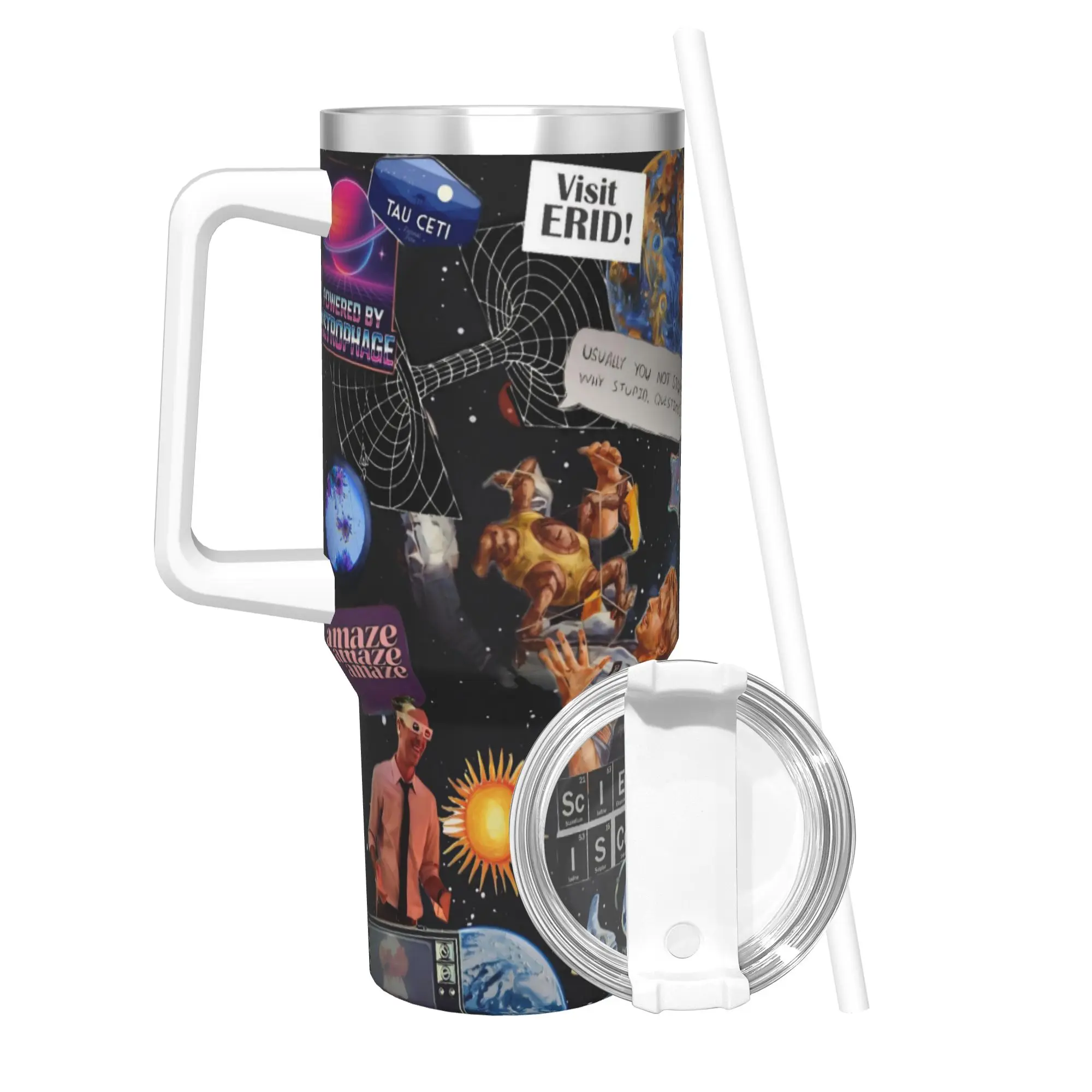 Project Hail Mary Movie 2026 Insulated Tumbler with Straws  Vacuum Coffee Mugs Double Wall Bottle Cups 40oz