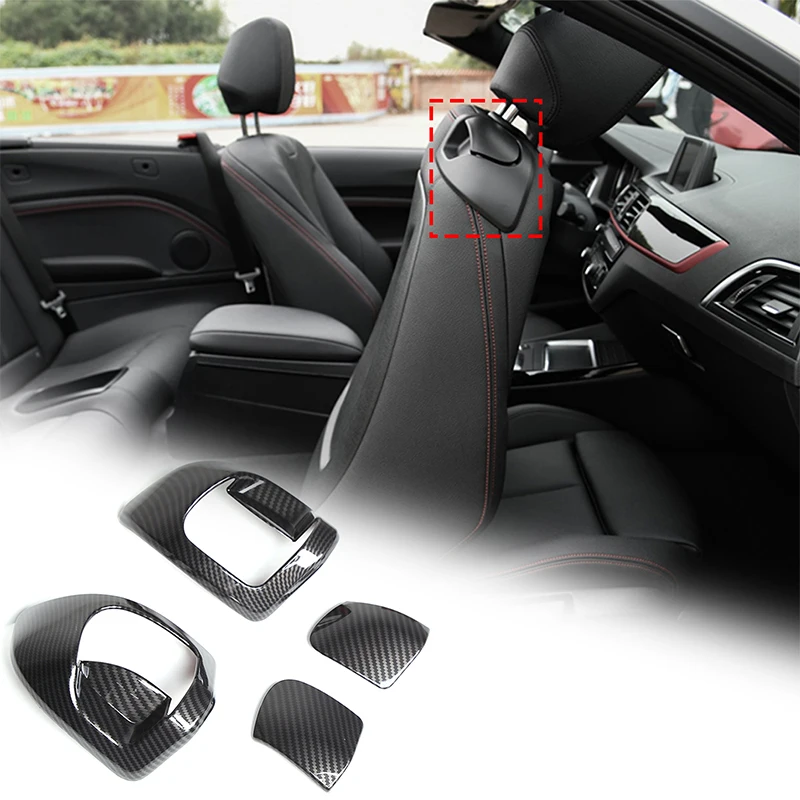 For BMW 2 Series F22 F23 2014-2019 (2 Door Version ) ABS Carbon Fiber Car Front Seat Adjustment Tilt Switch Cover Sticker Trim