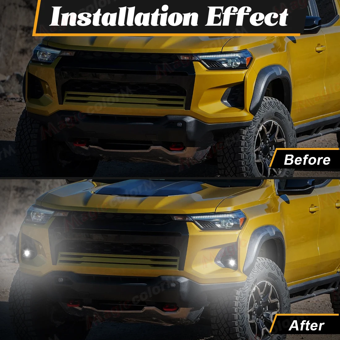 DLAA LED الضباب الخفيف لشروليه كولورادو 2023 2024 مصباح الضباب المصد الأمامي المصابيح الأمامية القيادة فوجليت اكسسوارات السيارات 12 فولت #6