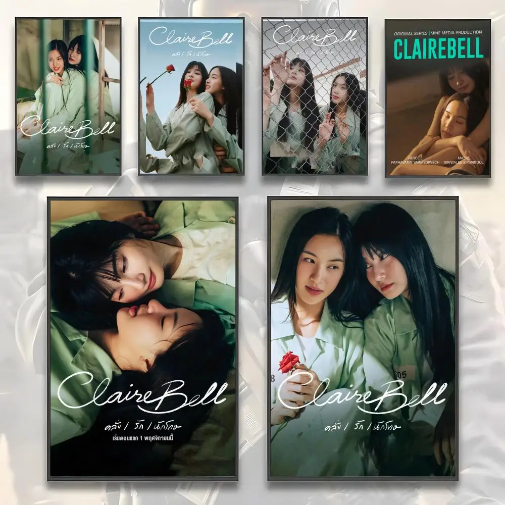 

Girl Tv C-Clairebell Poster Premium Aesthetic Waterproof for Living Room Bar House Decor Modern Wall Art Sticker Best Gift