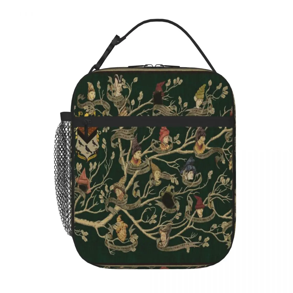 Hot Sale Noble House Of Black Family Tree Cute Sports Lunch Bag Hiking Snack Nylon Lunch Bag