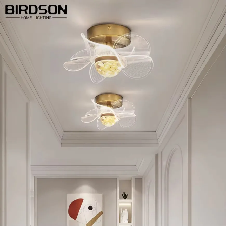 

Modern LED Wall Lamp Creative Flower Balcony Corridor Decorative Lamp Bedroom Restaurant Study Bedside Ceiling Lamp 85-265V