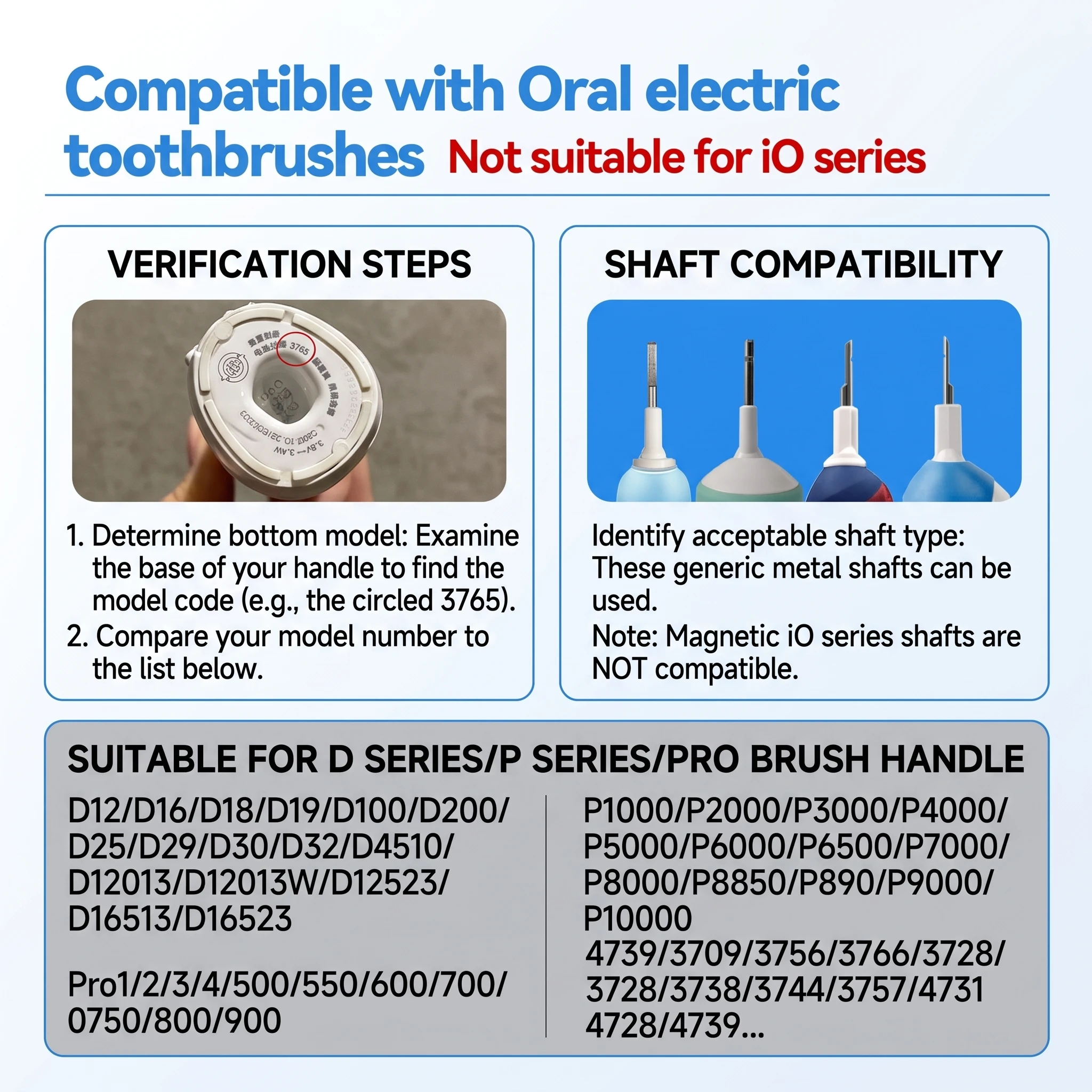 24/16er-Pack Weiche OralBi Elektrische Zahnbürstenköpfe Ersatzbürsten für Pro 500/1000/1500/3000/3757/5000/7000/7500/8000 Serie – Detail 5