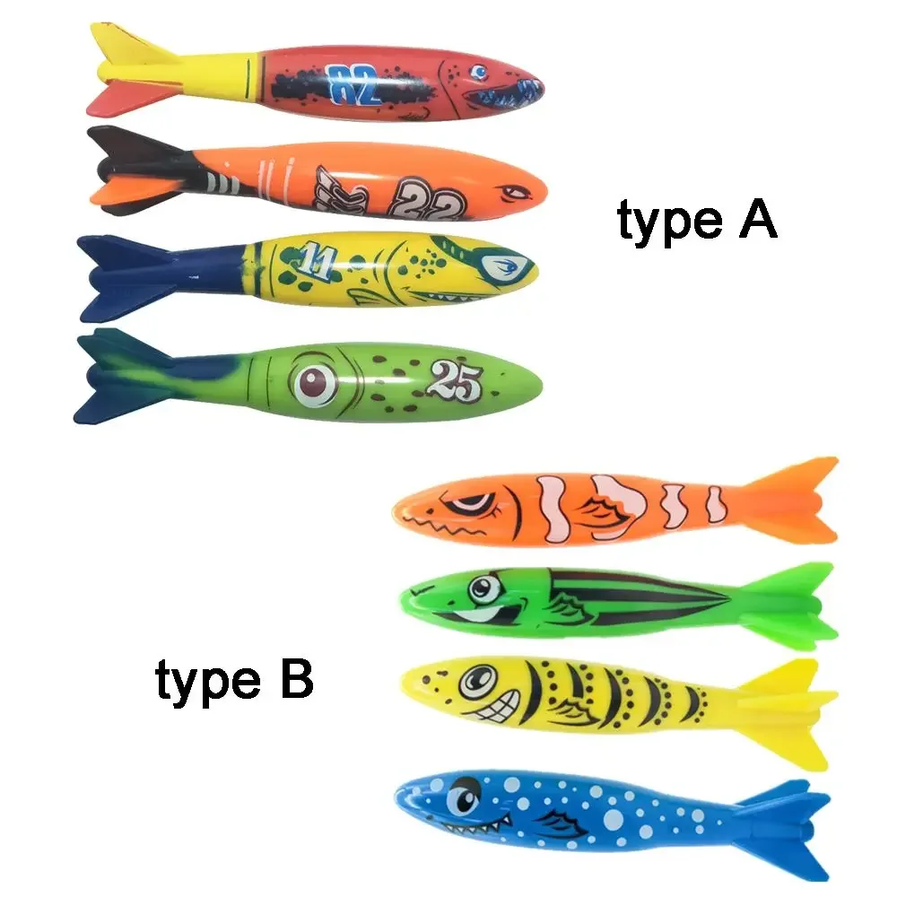 4 pièces bâtons de poids de sport amusants jouets sous-marins de plongée de natation jouet de piscine de plongée de fusée