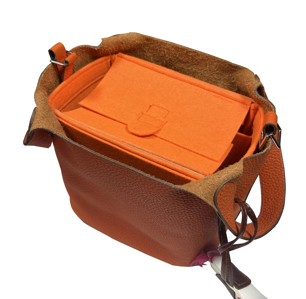 For Picotin 18 22 26 Insert Bags Organizer Makeup Handbag Organize Inner Purse Portable base shaper -Premium Felt (Handmade/20)