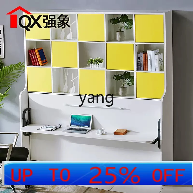

LHH Rollover Invisible Desk Multifunctional Wall Bed Wall Cabinet Save Space