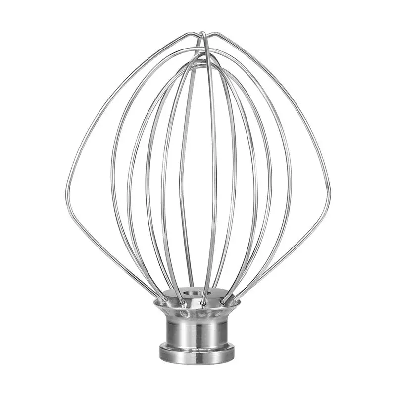A25I Dishwasher Safe Wire Whip Attachment 6 Wire Whisk Upgrade Real Stainless Steel Fits Tilt-Head Stand Mixer for Egg