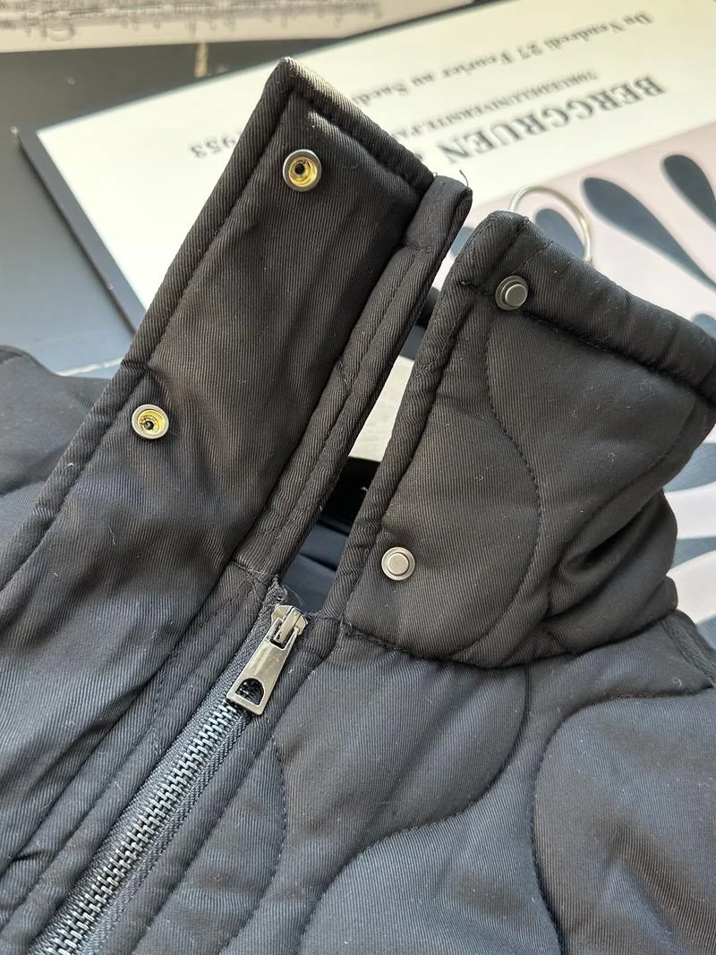 

Thiened Cotton Jaet Women's Autumn Winter Warm Stand Collar with Big kets Workwear Gourd Stitching Outerwear Coat