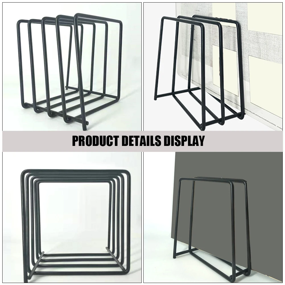 

Sturdy Vinyl Record Display Stand Metal Desktop Cd Storage Rack For Home Office Coffee Shop Lightweight Durable Portable Music