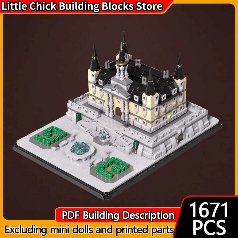 Model Street View MOC Klocki Konstrukcyjne Klasyczny Pałac Architektoniczny Modułowa Technologia Prezent dla Dzieci Zabawka do Składania Zestaw