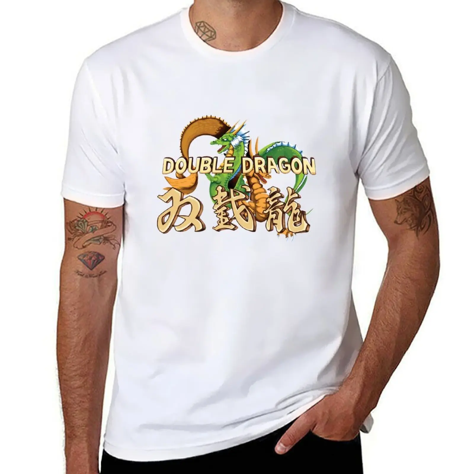 

Double Dragon T-Shirt cotton t shirts high quality t shirts for man cotton funny T-Shirt