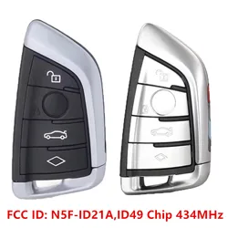 KEYECU OEM Genuine Smart Remote key Fob 434MHz ID49 4Button for BMW 3 5 6 7 X3 X5 X7 G Series G20 G30 G32 G11 2015-19 N5F-ID21A