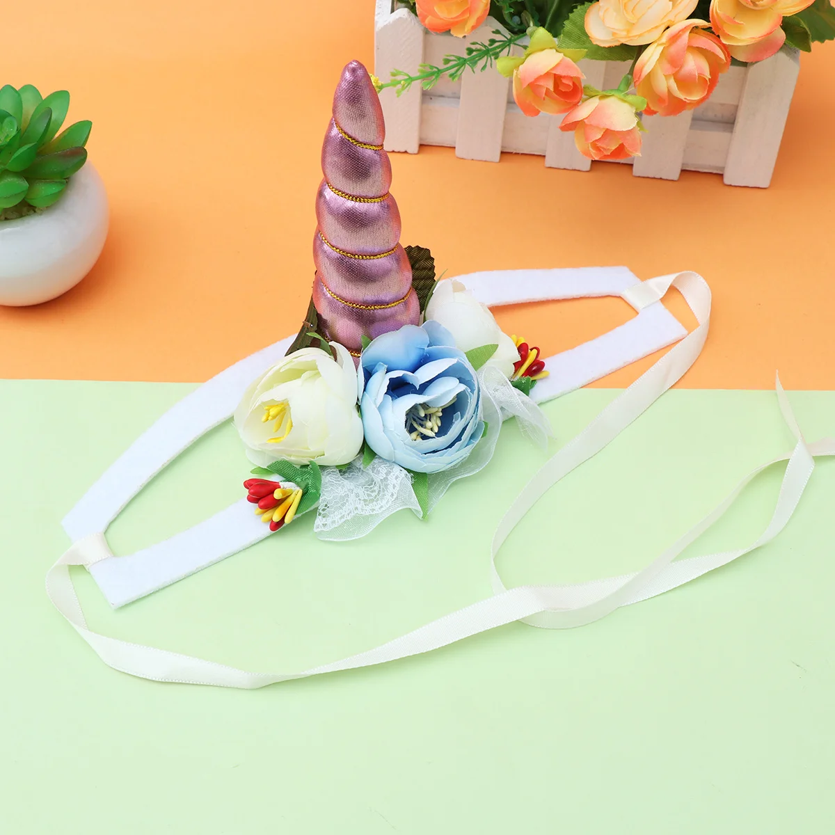 

Pink Unicorn Pet Hat Size Cloth Material Party Cosplay Props for Cat Dog Puppy Pet Party Photo Shoot Accessories