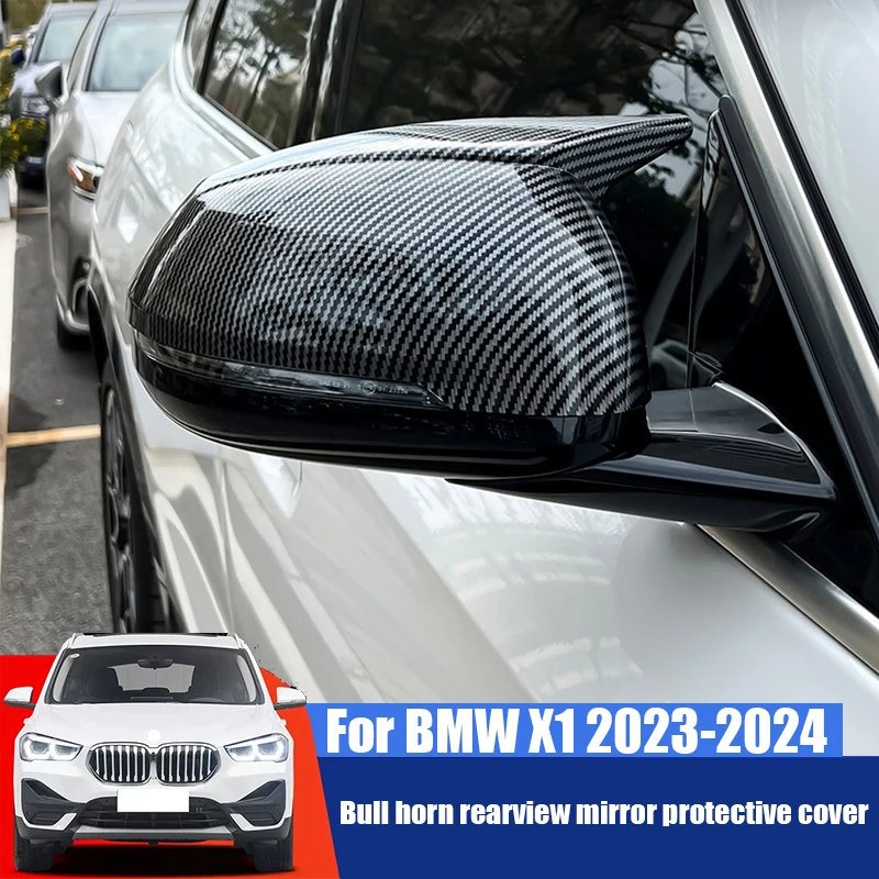 For BMW X1 iX1 U11 U12 2023 2024 2025 Bull horn reversing mirror cover only suitable for left-hand drive vehicles