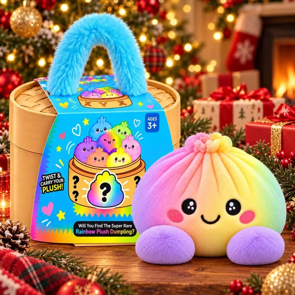 Soft Giant Dumpling Pillow Stress Relief Fidget Steamed Bun Pillow Steamer Box Kawaii Cute Smiling Face