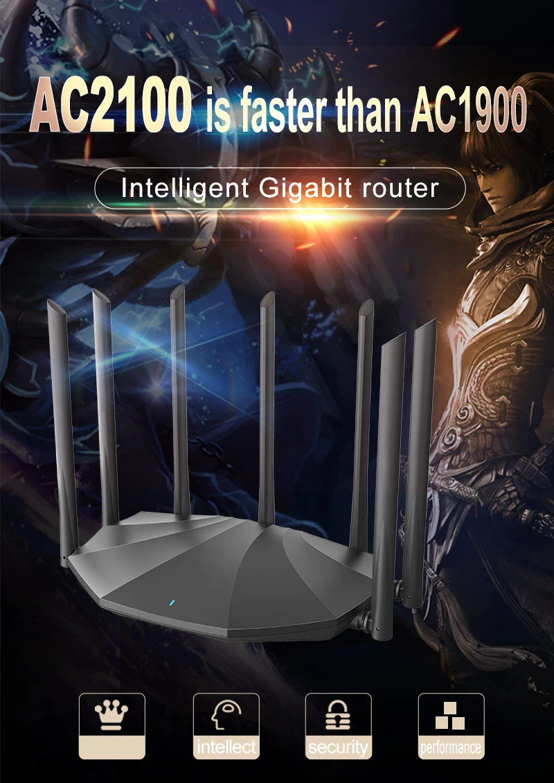 Imagem -06 - Tenda-router Ac23 Ac2100 Gigabit 2.4g 5.0ghz Dual Band 2033mbps Repetidor Wi-fi sem Fio com Antenas de Alto Ganho