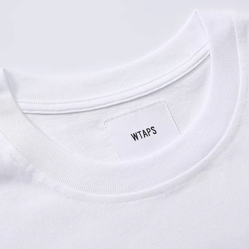 Fashion New WTAPS Tops High Quality Cotton Loose Simple Letter Embroidery Men Woman Short Sleeve Wtaps T-shirt