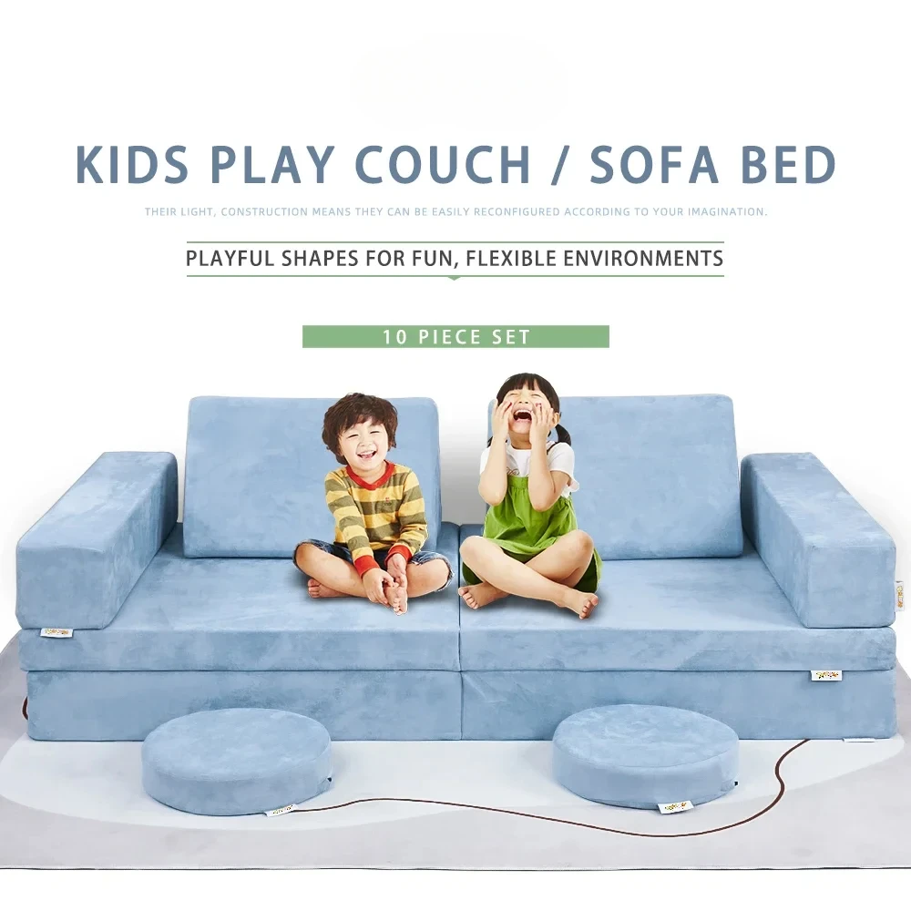 Foam Couch Kids Play Living Room Children Play Sofa Modular Sofa for Kids