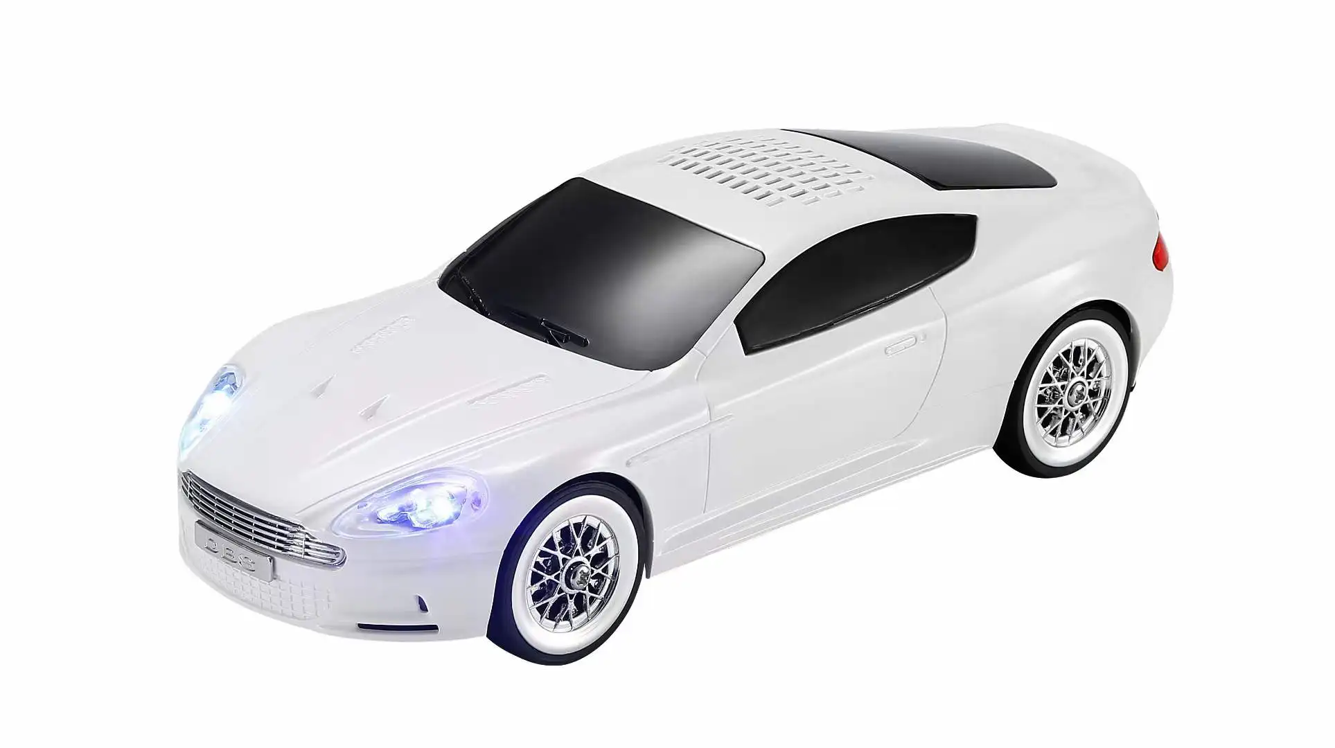 EONKO WS-593 على شكل سيارة محمول لاسلكي بلوتوث المتكلم مع TF USB FM يدوي LED ضوء Autodyne TWS
