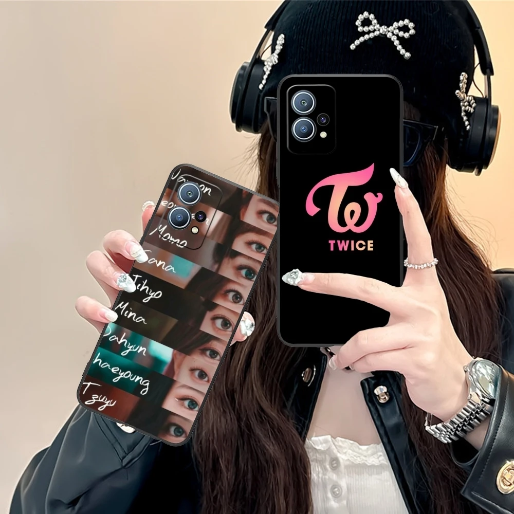 KPOP Cute Twice Mobile Cell Phone Case for Huawei P60 P50 P40 P30 P20 P10 P9 P8 Pro Lite Plus Black Soft Phone Cover Shell