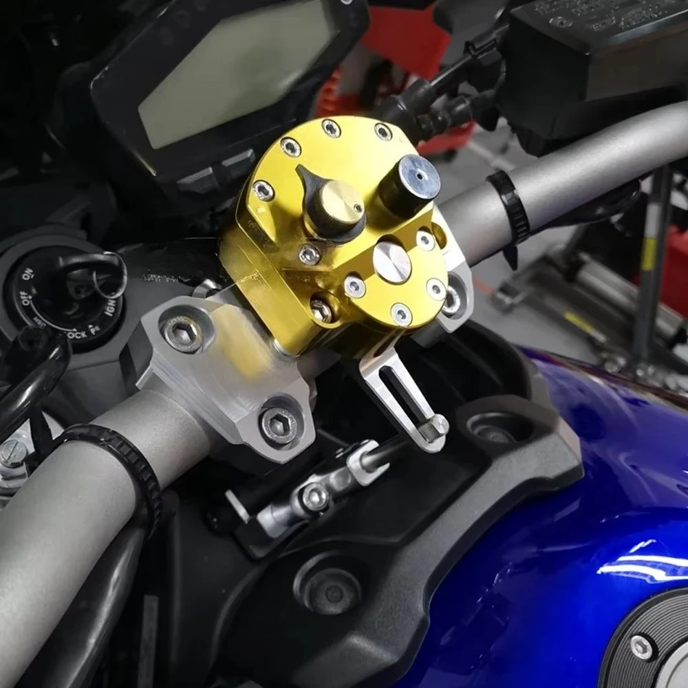 For YAMAHA MT-09 FZ-09 MT09 FZ09 2014-2020 Motorcycle Steering Damper Stabilizer Handlebar Clamp Bracket Reverse Safety Kit