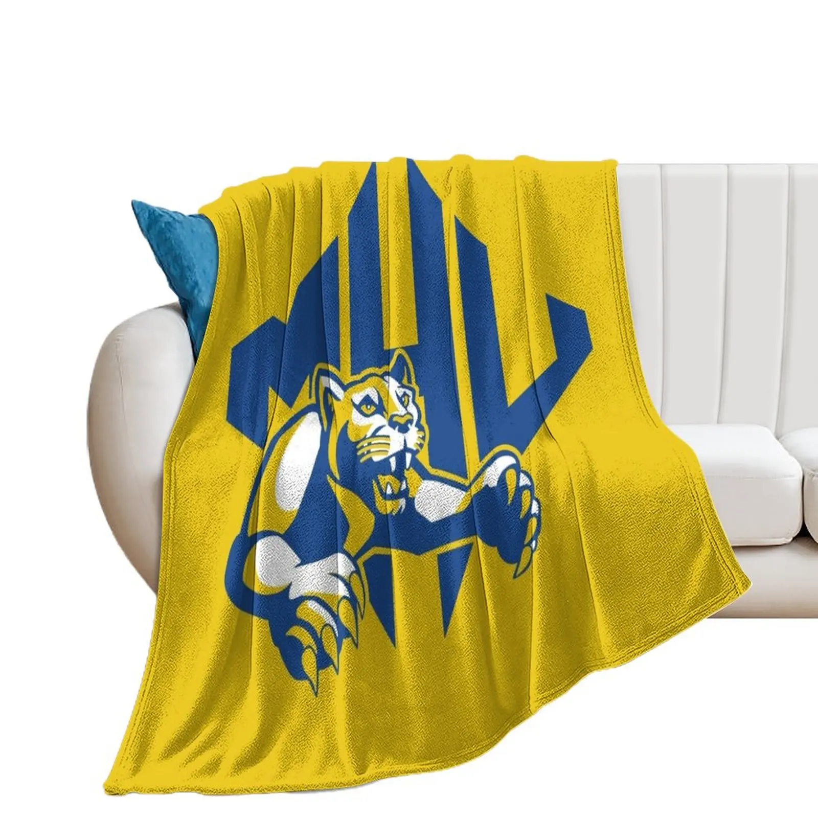 

Mars Hill University Throw Blanket Bed linens Moving Blankets