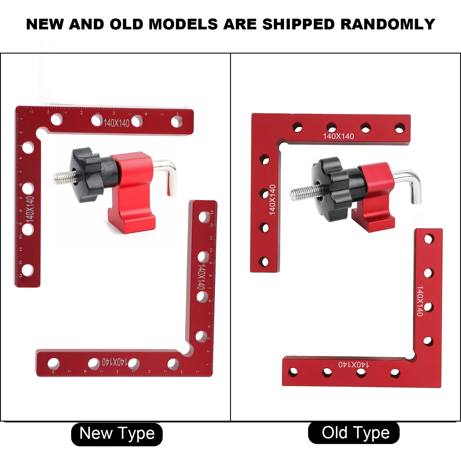 Right Angle Fixing Ruler Carpenter Tool 90 Degree Right Angle Positioning Ruler L Shaped Carpenter Panel Fixing Clamp 140x140mm
