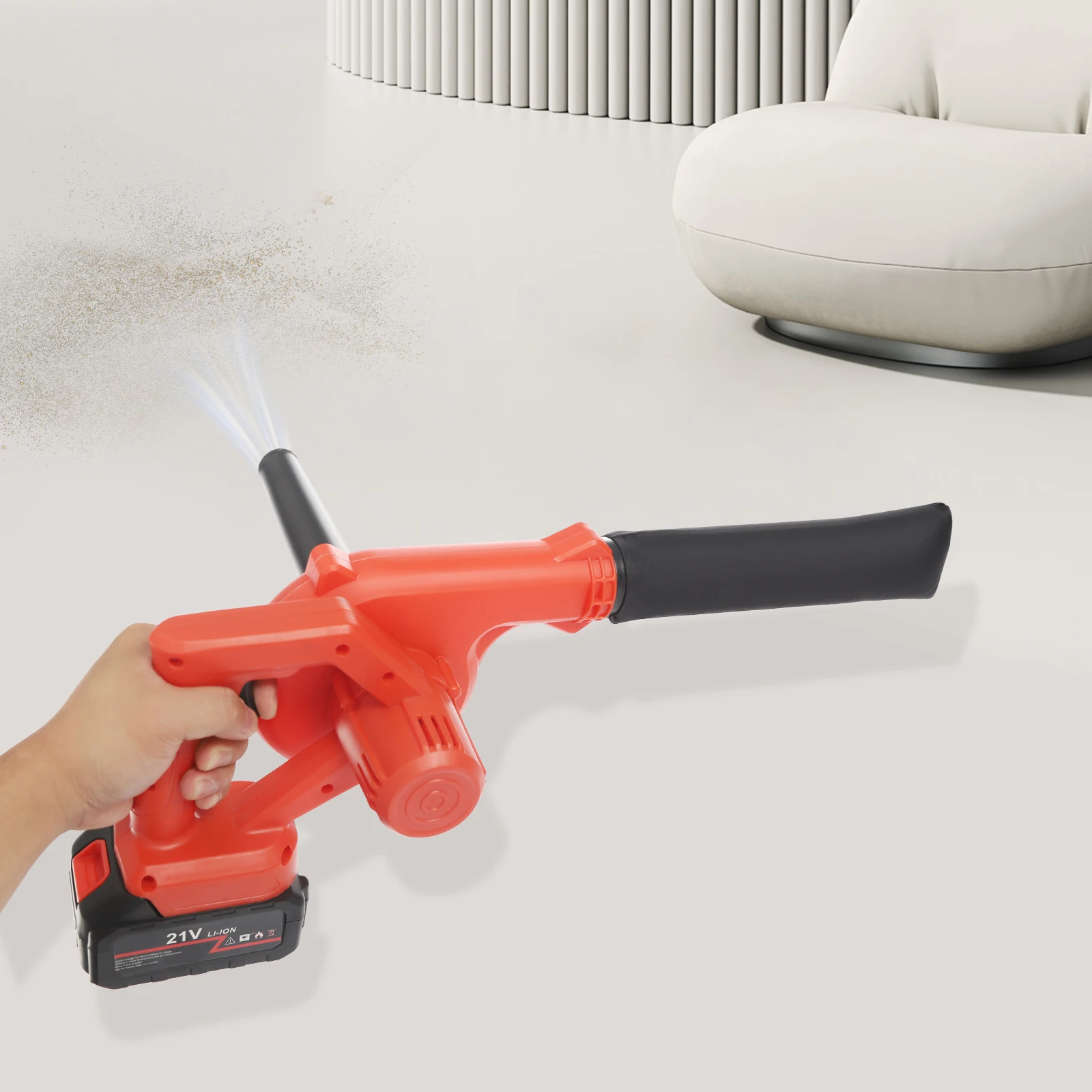 5.4kPa Battery Powered Cordless Blower,Suction Blowing Machine with Battery,Electric Leaf Blower for Cleaning Leaves,Dust