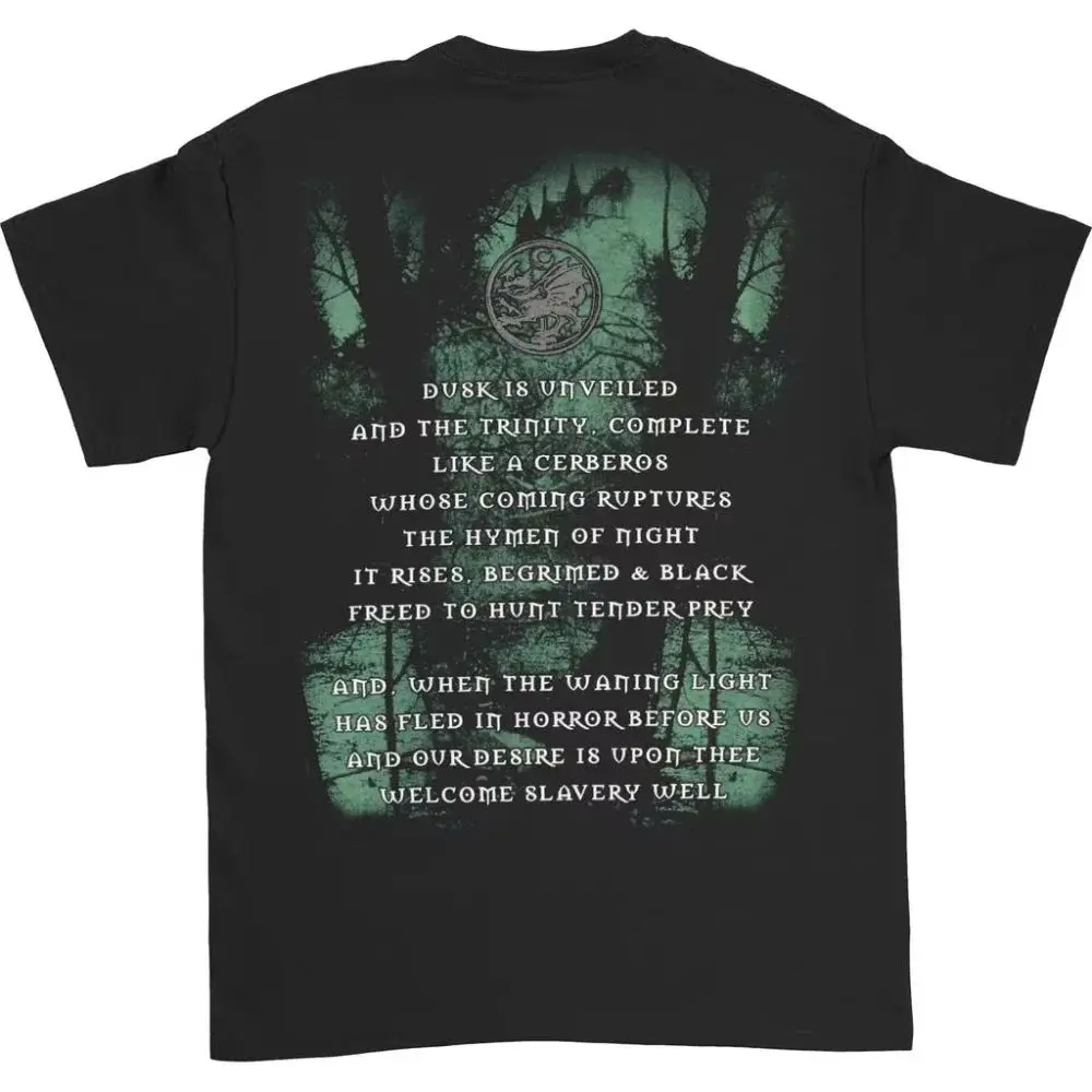 Punk Gothic Vintage T Shirt Black Print Cotton Punk T Shirts Casual and Fashionable Short-sleeved Print Cotton T Shirts Unisex