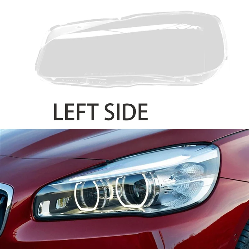 لسيارات BMW 2 Series F45 F46 2016-2019 سيارة العلوي قذيفة غطاء مصباح غطاء للعدسات الشفافة غطاء المصباح