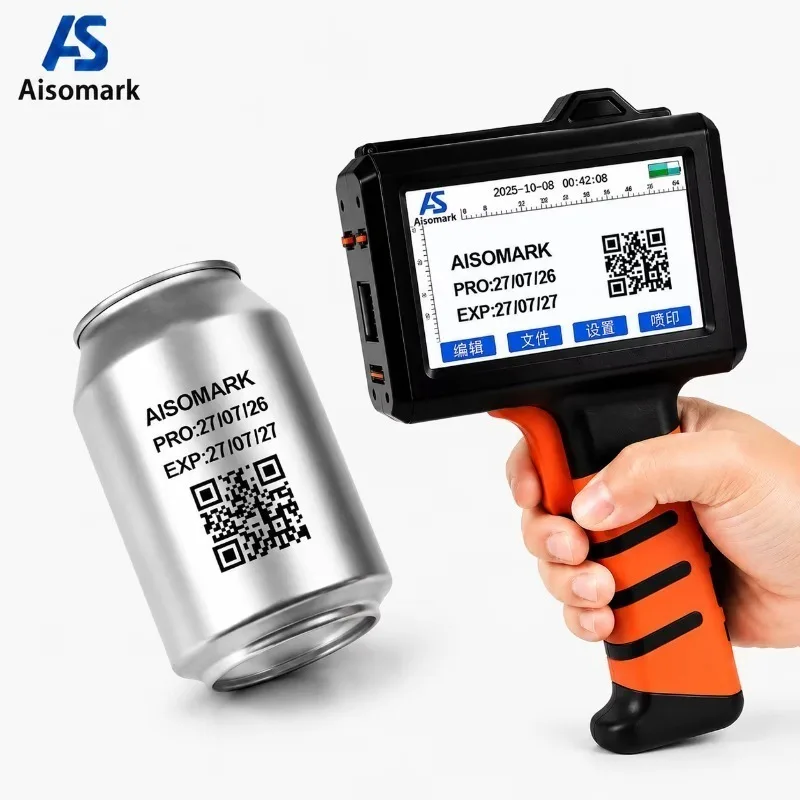 High Quality Manual Thermal CIJ Handheld Inkjet Printer, Portable Expiry Date Batch Coder for Woven Bags