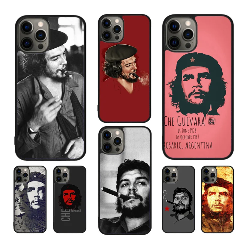 Che Guevara Smoking Cigar Mobile Phone Cases Cover For iPhone 16 15 14 12 13 mini 11 Pro MAX apple 6 7 8 Plus SE2020 Coque