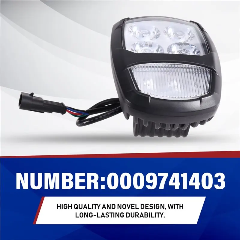 NEW HOT in Stock-Forklift LED Headlight Assembly Scheinwerfer High Brightness 0009741403 For Linde