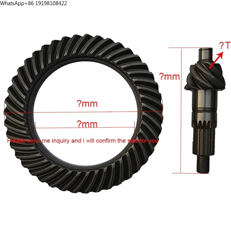 NPR Differential Gear 6X37 6X39 7X39 7X41 7X43 Crown Pinion Gear for Isuzu Spare Parts