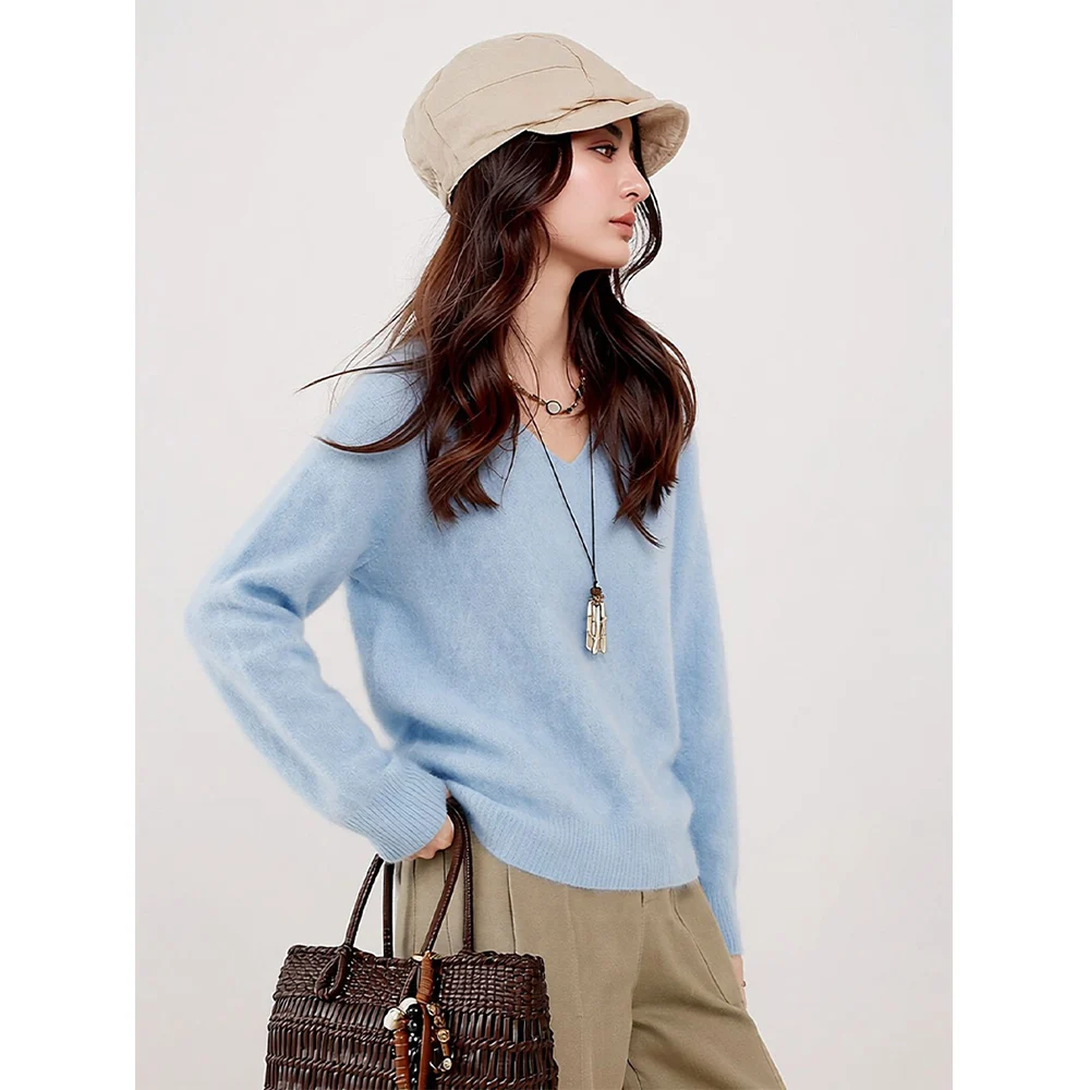Sky blue V