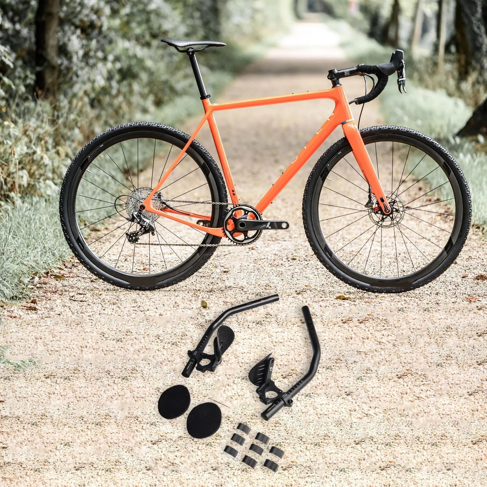 رغوة اليد الحرس الطريق والدراجات الجبلية الهوائية كبيرة القطر رقيقة المقاود سم سم المقود رغوة قفازات اليد #3