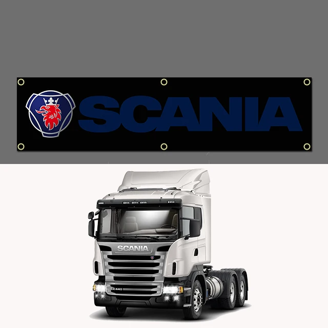 2024 Large Size 60x240cm Fashion S-Scanias Flag Polyester Printed Car Banner For Decor