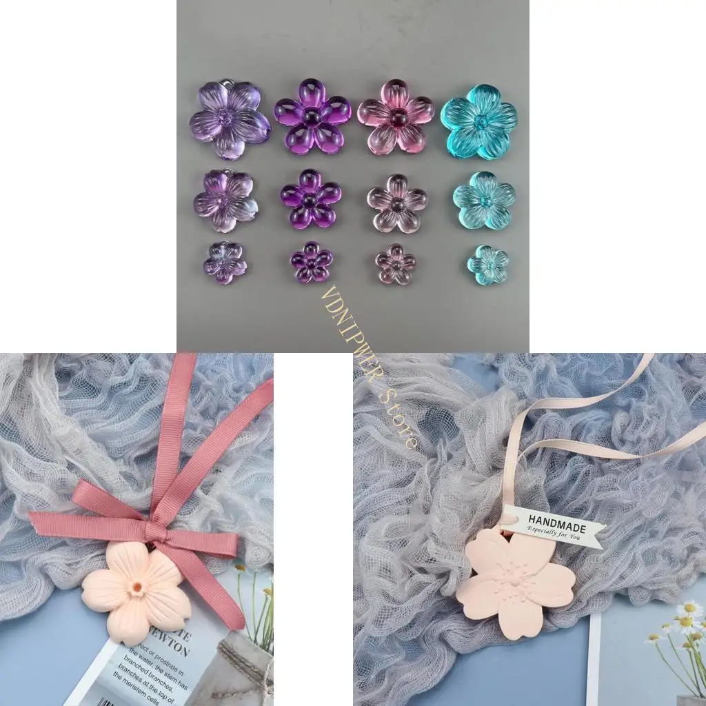 

Пять лепестков цветочный силиконовый плесень вишневый цветок эпоксидный лист формы аромат D08E