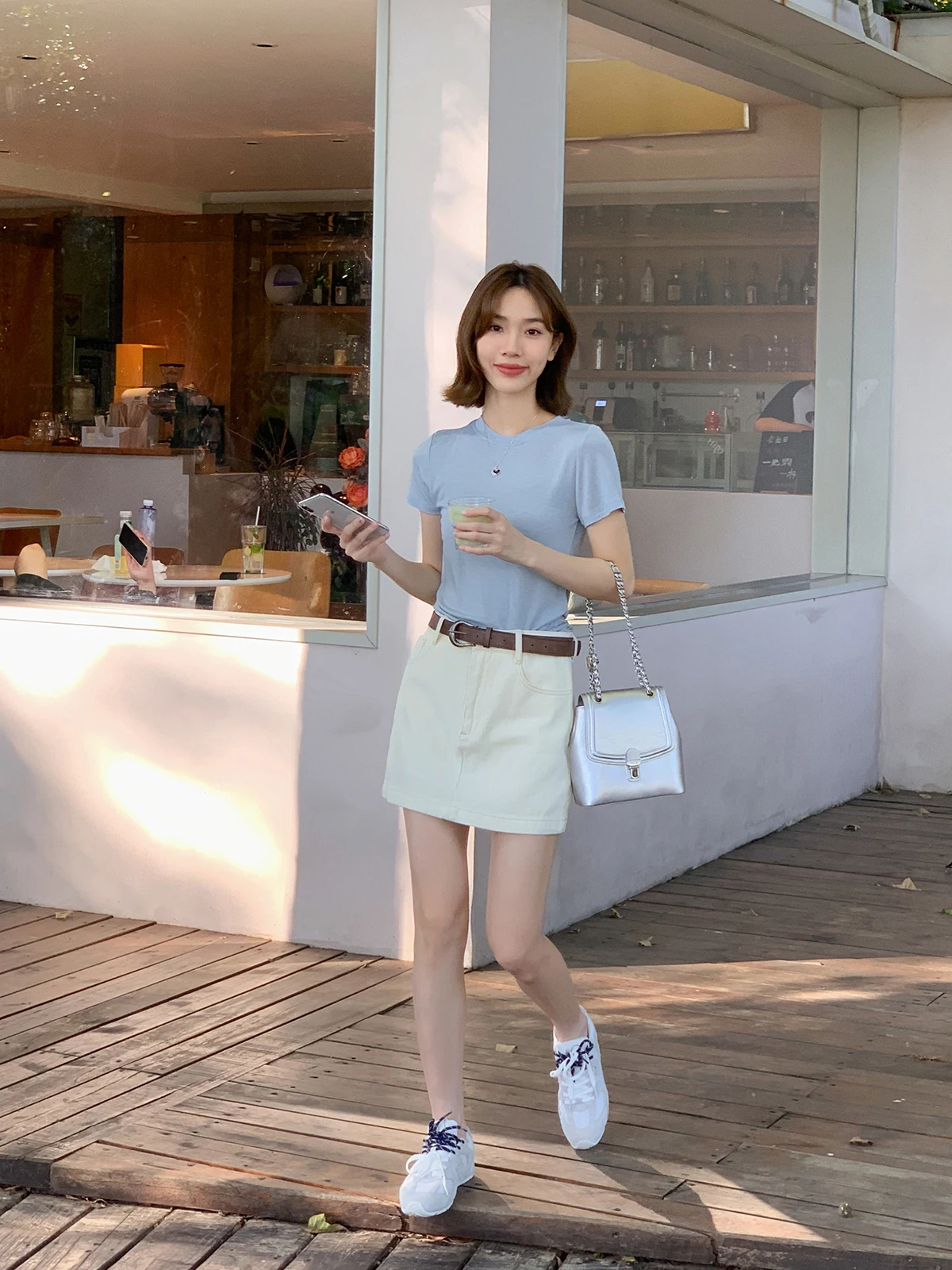 เสื้อไหมไอซ์ซิลค์ รุ่น Image Ice Silk ของ Faer Home สำหรับผู้หญิง ทรงปกติ สีขาว เหมาะสำหรับฤดูร้อน