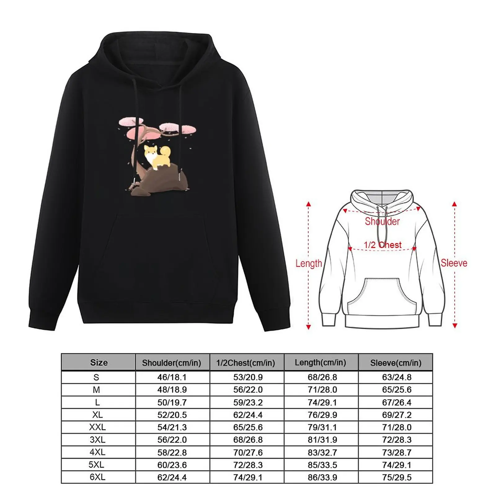 Garden of Shib Pullover Hoodie men's clothing streetwear men anime clothes oversized hoodie