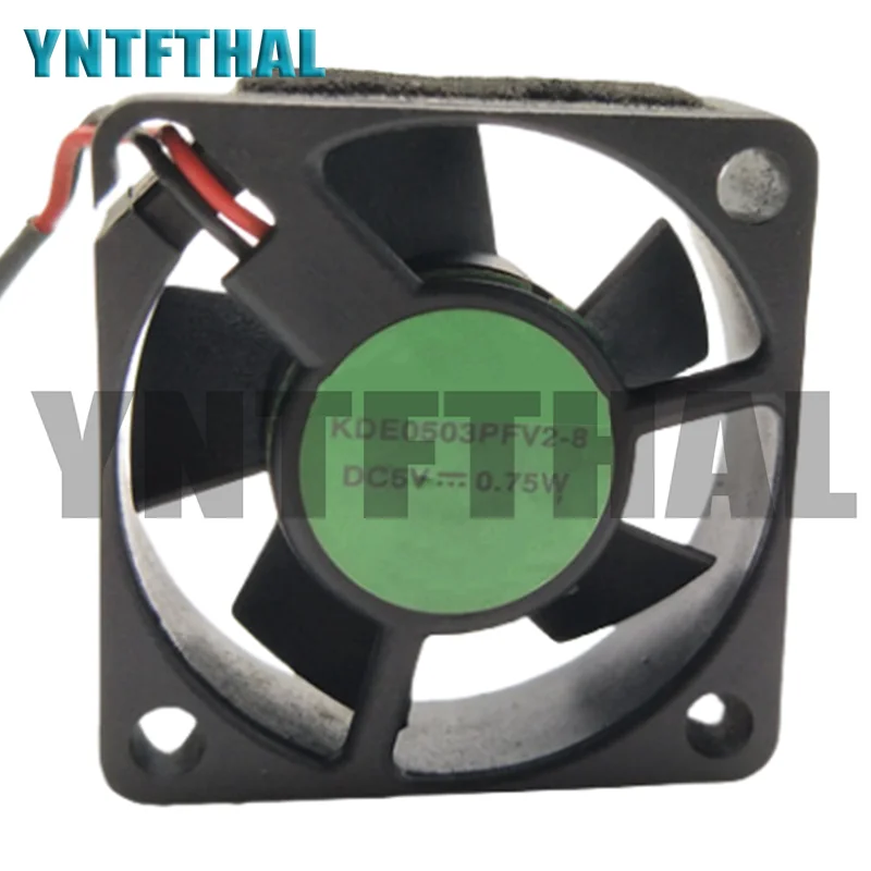 New KDE0503PFV2-8 DC5V 0.75W 30X30X10MM Two Lines Cooling Fan