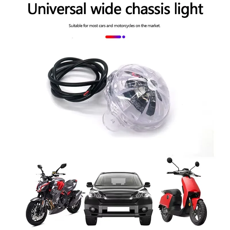 1x Motorbike Flash Strobe RGB Light Motorbike Chassis Light Motorcycle Lighting Universal Atmosphere Lamp image 5