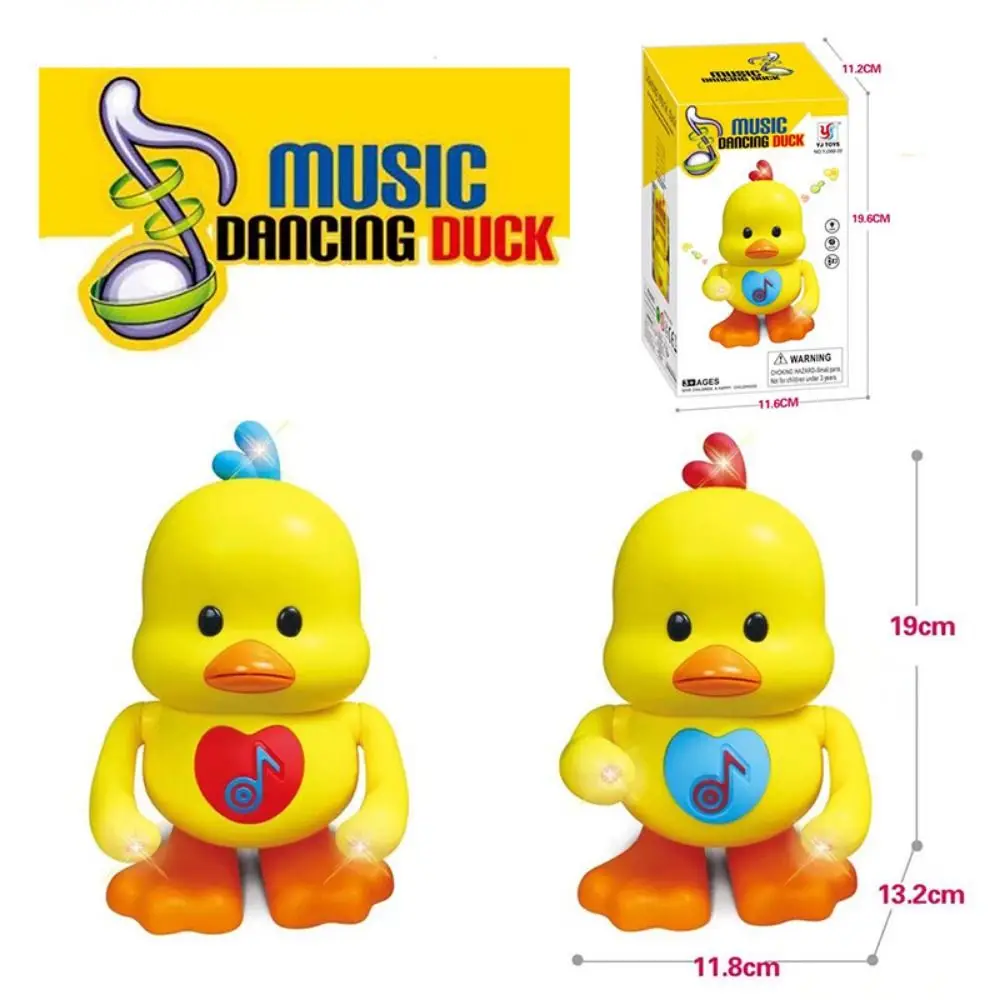 Tańcząca elektryczna kaczka Tańczące kaczki Zabawki dźwiękowe Serce Świecące tańczące kaczki Model Nagrywalny Kawaii Duck Sound Heart Led Toy