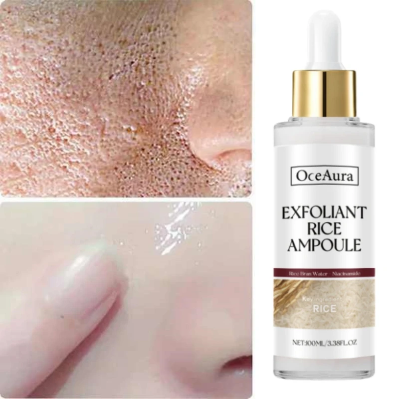 

Large Pore Shrinking Serum Rice Facial Pore Blackhead Minimizing Repair Product Brighten Skin Tone Anti Aging Moisturize Essence