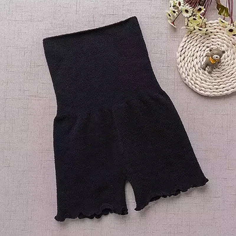 2024Winter Thickened Leggings Knitted Double Layer Large Velvet Girls Adult Belly Protection Warm High Waist Warm Palace Shorts