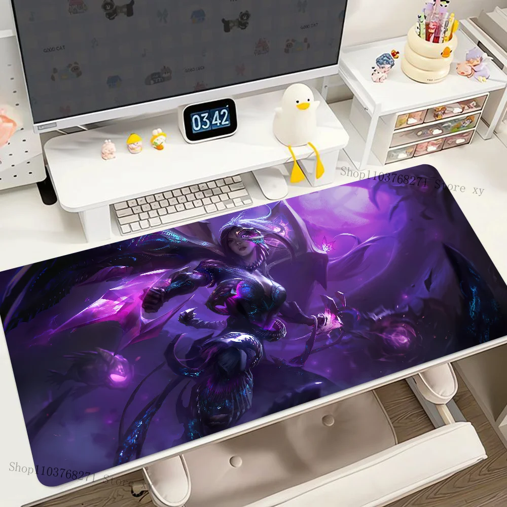 Game League Of Legends KaiSa Mousepad Desk Pad Gaming Accessories Prime Gaming XXL Keyboard Pad Stitched Pad