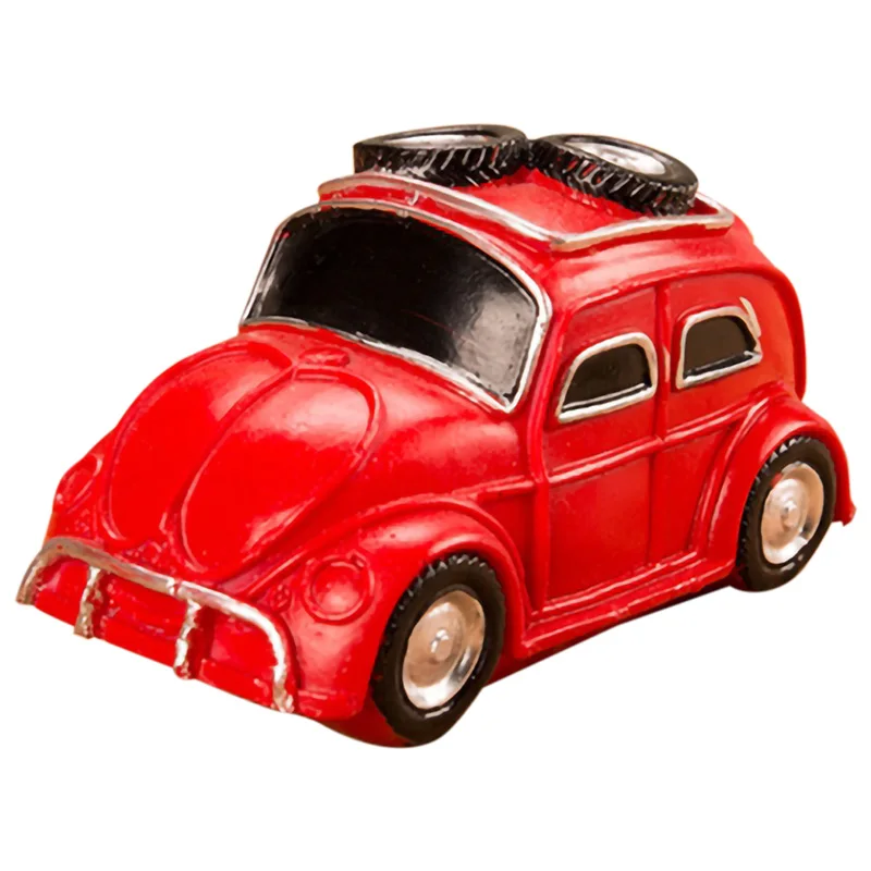 Crianças brinquedo caixa de dinheiro forma do carro latas de dinheiro pneus estatueta do carro crianças moedas poupança cofrinho natal presente aniversário vermelho