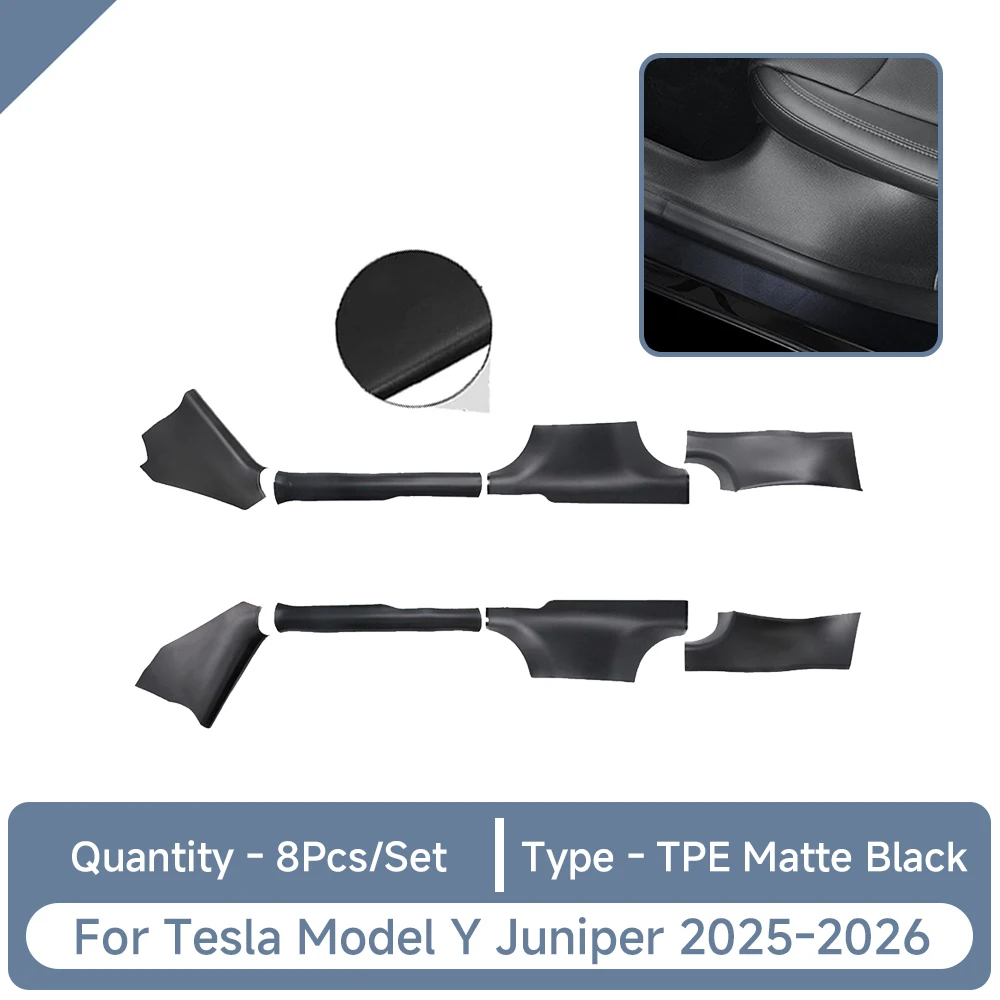 Für Tesla Model Y Juniper Zubehör TPE Türschwellenschutz Kofferraum-Heckklappe Seitenwand Schutzfolien für die Mittelkonsole – Detail 36